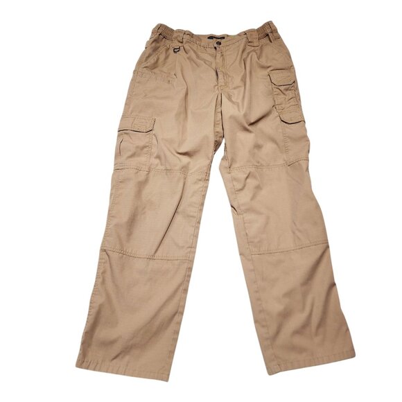 5.11 Tactical Mens Cargo Pants‎ 38x32 Relaxed Fit Ripstop Multiple Pockets Khaki - Picture 1 of 12